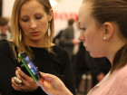 Ольга Ульева и Анастасия Шатская, корреспонденты Интерфакса  (слева направо)