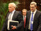Вииктор Рашников, председатель совета директоров ММК и Владимир Руга, PR-директор ММК  (слева направо) 